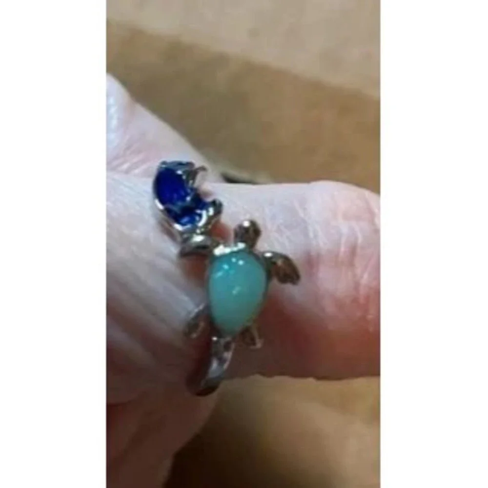 Adjustable sea turtle women’s ring NEW